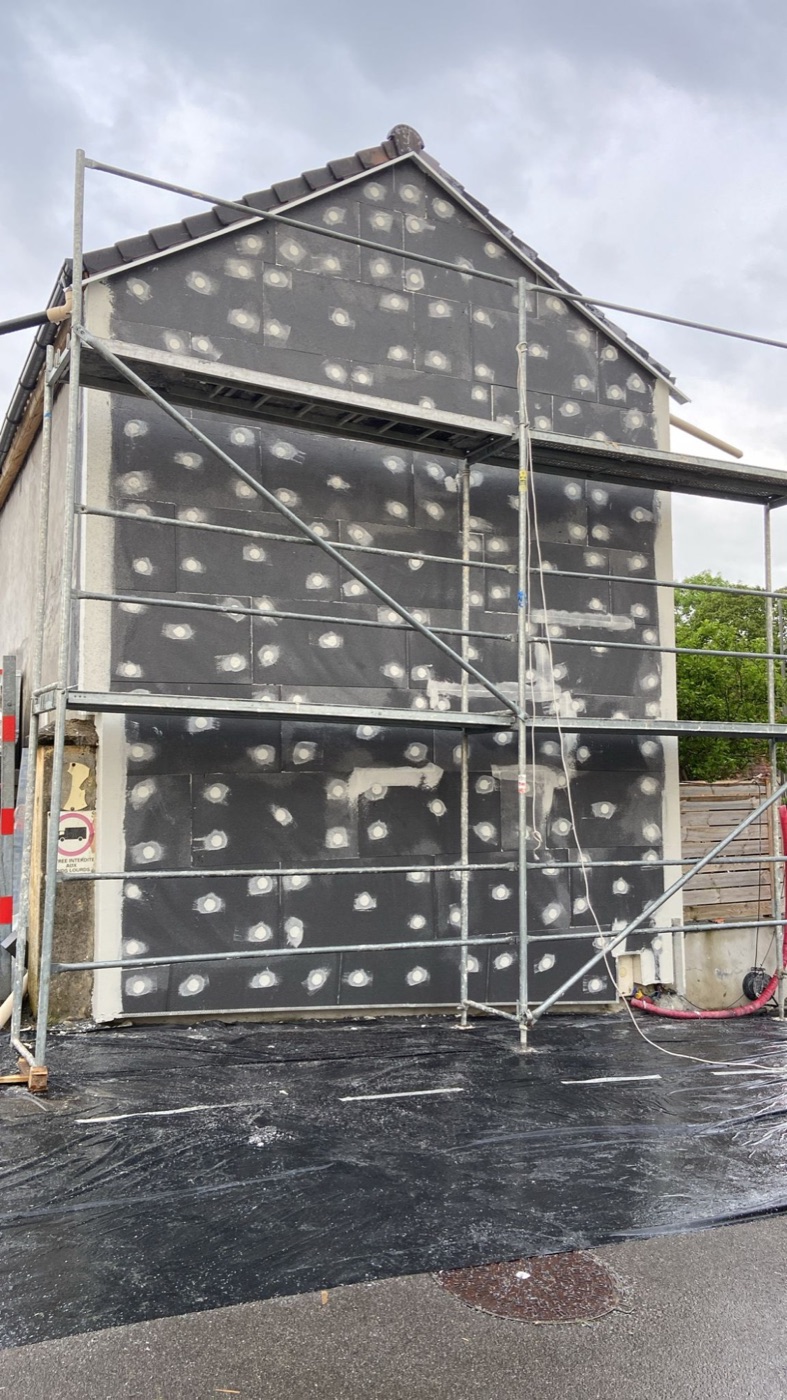 Façade de maison après travaux